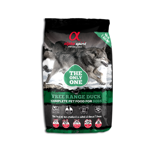 Alpha Spirit (Альфа Спирит) The Only Free Range One Duck - Сухой корм для собак всех пород и всех стадий жизни с уткой 3 кг