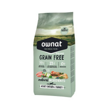 Ownat Dog Adult Grain Free Chicken & Turkey - Сухий беззерновий корм для собак з куркою та індичкою 12 кг