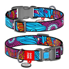 Нашийник, "Літо", пласт. фастекс, Ш 15 мм, Дл 23-35 см, S, WAUDOG Nylon c QR