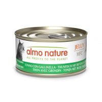 Almo Nature (Альмо Натюр) HFC Cat Jelly Tuna And Seafish - Влажный корм для кошек с тунцем и красным морским петухом 70 г