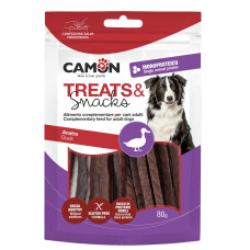 Camon (Камон) Dog Treats Soft Strips With Duck - Ласощі для собак м'які смужки з качки 80 г