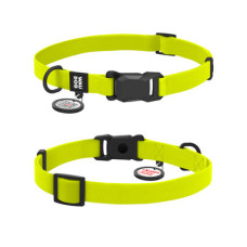 WauDog (ВауДог) Magnet - Нашийник для собак водостійкий з магнітною пряжкою лимонний (Ш 15 мм, Дов 26-35 см) S