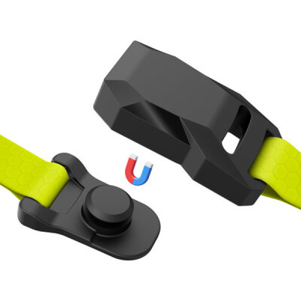 WauDog (ВауДог) Magnet - Ошейник для собак водостойкий с магнитной пряжкой лимонный (Ш 15 мм, Длин 26-35 см) S