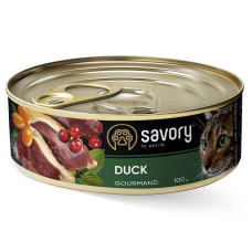 Savory (Сейворі) Witth Duck - Вологий корм для дорослих вибагливих котів, з качкою, 100 г