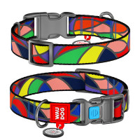 Ошейник, "Витраж", пласт. фастекс, Ш 10 мм, Дл 20-30 см, XS, WAUDOG Nylon c QR