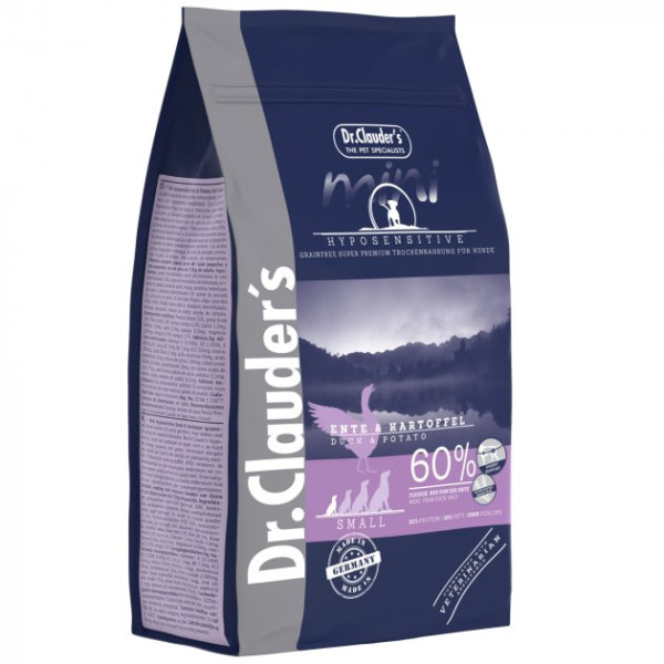 Dr.Clauder`s (Клаудер) Mini Hyposensitive Duck & Potato - Сухий корм для собак дрібних порід з качкою та бататом 0.4 кг