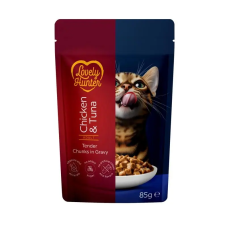 Lovely Hunter (Лавли Хантер) Cat Adult Pouches Chicken & Tuna - Влажный корм для взрослых котов с курицей и тунцом 85 г