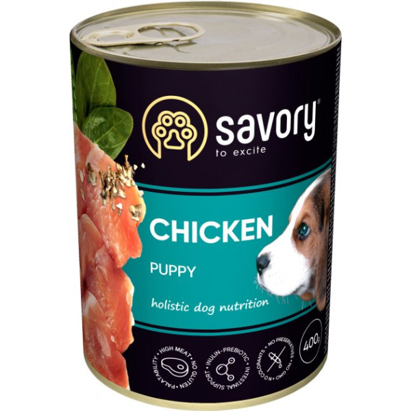 Savory (Сейвори) Puppy All Breed With Chicken - Влажный корм для щенков с курицей 400 г