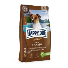 Happy Dog (Хепи Дог) Grain Free Salmon, Rabbit & Lamb Sensible Canada Adult Mini - Сухой беззерновой корм для взрослых собак мелких пород с повышенной чувствительностью к корму с мясом лосося, кролика и ягнёнка 4 кг