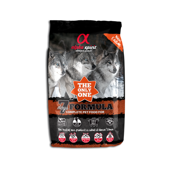 Alpha Spirit (Альфа Спирит) The Only One 7 Days Formula - Сухой корм для собак всех пород и стадий жизни со свининой 3 кг