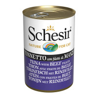 Schesir (Шезир) Cat Tuna&Beef in Jelly - Влажный корм для кошек с тунцем и говядиной в желе 140 г