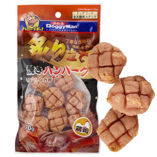 DoggyMan (Догімен) Grilled Burger With Chicken - Ласощі для собак будь-якого віку усіх порід бургер курка на грилі 70 г