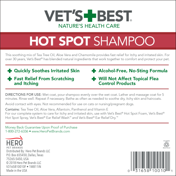Vet`s Best (Ветс Бест) Flea & Tick Shampoo - Шампунь для собак від комах 355 мл