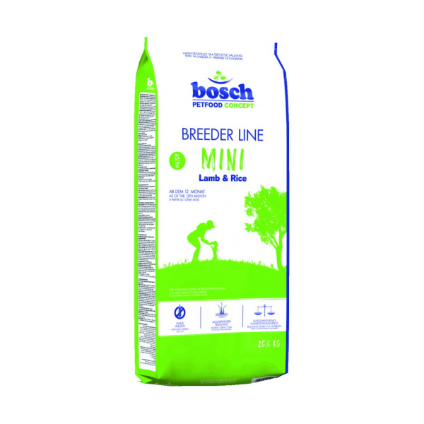 Bosch (Бош) Breeder Line Mini Lamb&Rice - Сухой корм для собак мелких пород ягня рис 20 кг