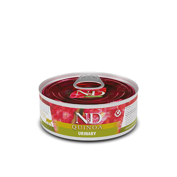 Farmina Grain Free N&D Quinoa Urinary Duck & Cranberry Adult - Беззерновой влажный корм для взрослых котов с уткой и клюквой, для профилактики мочекаменной болезни 80 г