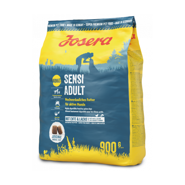 Josera (Йозера) Sensi Adult - Сухой корм для собак всех пород с чувствительным пищеварением с птицей и лососем 0.9 кг