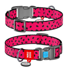 Нашийник, "Кавун", пласт. фастекс, Ш 15 мм, Дл 23-35 см, S, WAUDOG Nylon c QR
