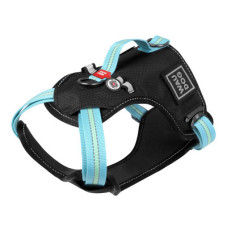 Шлея, метал. пряжка-фастекс, Ш 20 мм, ОШ 45-70 см, ОГ 60-80 см, Блакитний, M, WAUDOG Nylon c QR