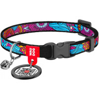 Нашийник для котів, "Літо", пласт. фастекс, Ш 10 мм, Довжина 20-30 см, XS, WAUDOG Nylon c QR