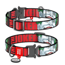Нашийник, "Джокер", метал. пряжка-фастекс, Ш 15 мм, Дл 23-35 см, S, WAUDOG Nylon c QR
