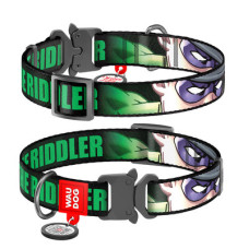 Нашийник, "Загадочник", метал. пряжка-фастекс, Ш 15 мм, Дл 23-35 см, S, WAUDOG Nylon c QR