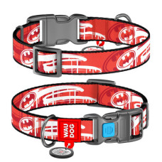 Нашийник, "Бетмен", пласт. фастекс, Ш 15 мм, Дл 23-35 см, S, WAUDOG Nylon c QR