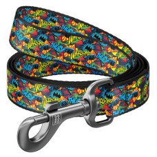 Повідець, "Бетмен Яскравий", Ш 10 мм, Дл 122 см, XS. WAUDOG Nylon