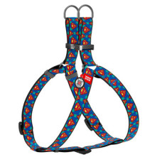 Шлея анатомічна, "Супермен Лого", метал. пряжка-фастекс, Ш 20 мм, ОГ 50-80 см, ОШ 50-80 см, M, WAUDOG Nylon c QR