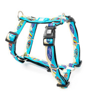 Max & Molly (Макс Молли) H-Harness Aloha M - Шлея для собак с принтом алоха