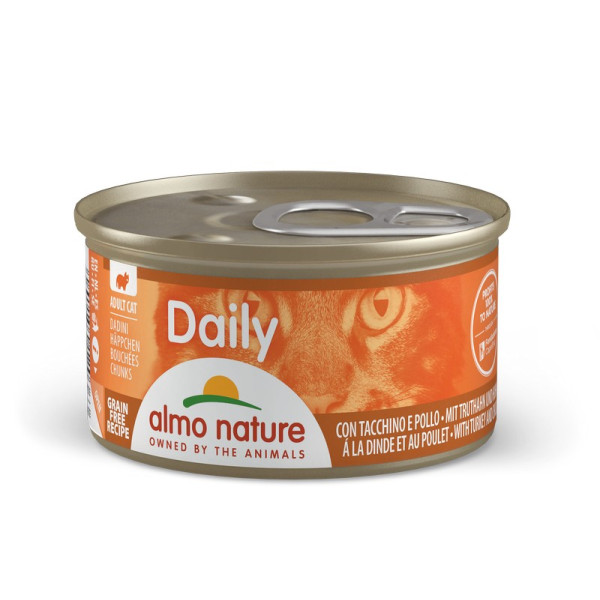 Almo Nature (Альмо Натюр) Daily Cat Turkey & Chicken - Влажный корм для кошек с индейкой и курицей 85 г
