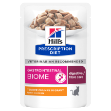 HILL`S (Хілс) Prescription Diet Gastrointestinal Biome Chicken - Вологий корм для кішок при захворюваннях шлунково-кишкового тракту, з куркою 85 г