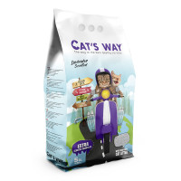 Cat's Way (Кэтс Вэй) Lavender - Наполнитель бентонитовый для кошачьих туалетов с ароматом лаванды 5 л