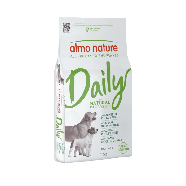 Almo Nature (Алмо Натюр) Daily Dog Adult All Breed With Lamb, Chicken&Rice - Сухой корм для собак всех пород с ягненком, курицей и рисом 12 кг