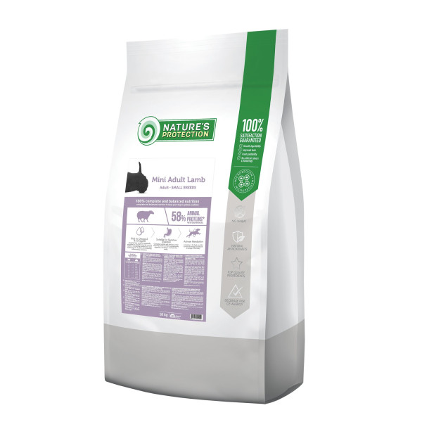 Nature’s Protection (Натур Протекшн) Mini Adult Small Breeds With Lamb - Сухой корм для взрослых собак маленких пород с ягненком 18 кг