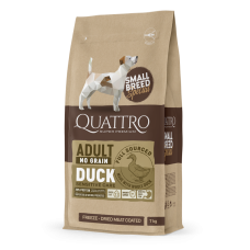 Quattro (Кватро) Dog Grain Free Duck Adult Mini - Сухой беззерновой корм для взрослых собак мелких пород с мясом утки 7 кг