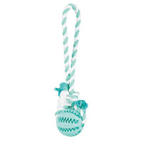 Trixie (Трикси) Denta Fun Playing Rope with Ball - Игрушка для собак канат с мячем 7 см
