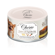 Cherie (Чери) Dog Grain Free Chicken & Vegetables Pate All Life Stages All Breeds - Влажный беззерновой корм для собак всех возрастов и всех пород паштет с мясом курицы и овощами 80 г