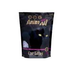 AnimAll (Енімал) Premium Фіолетовий аметист - Наповнювач силікагелевий для котячих туалетів з квітковим ароматом 5 л