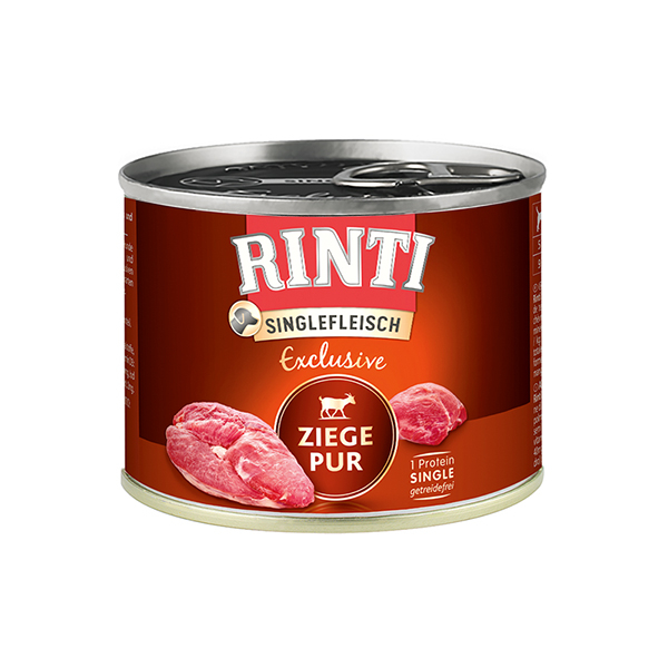 Rinti (Ринти) Dog Monoprotein Grain Free With Goat Meat – Влажный корм для собак, беззерновой с мясом козы 185 г