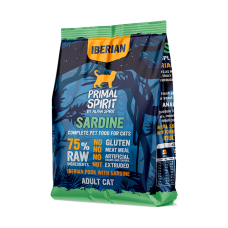 Primal Spirit Iberian Sardine Cat - Повнораціонний сухий корм для дорослих котів з іберійською свининою та сардиною 1 кг