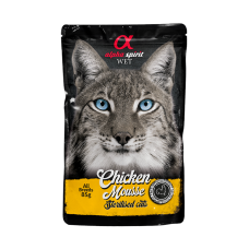 Alpha Spirit Chicken Mousse Sterilised Cats - Повнораціонний вологий корм з курятиною для стерилізованих дорослих котів 85 г