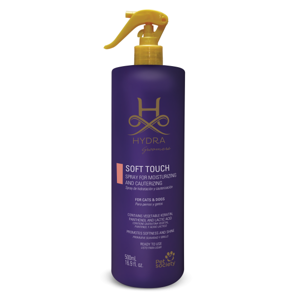 Hydra (Гидра) Groomers Soft Touch - Спрей для взрослых собак и котов для глубокого восстановления и защиты шерсти 500 мл