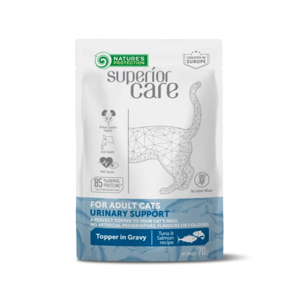 Nature's Protection (Натур Протекшн) Superior Care Adult Cats Urinary Tuna & Salmon - Влажный корм для кошек для поддержания мочевыделительной системы с тунцом и лососем 70 г