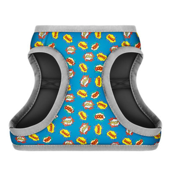 Шлея, "ВАУ", ОГ 32-35 см, ОШ 22-24 см, XS3, WAUDOG Clothes c QR