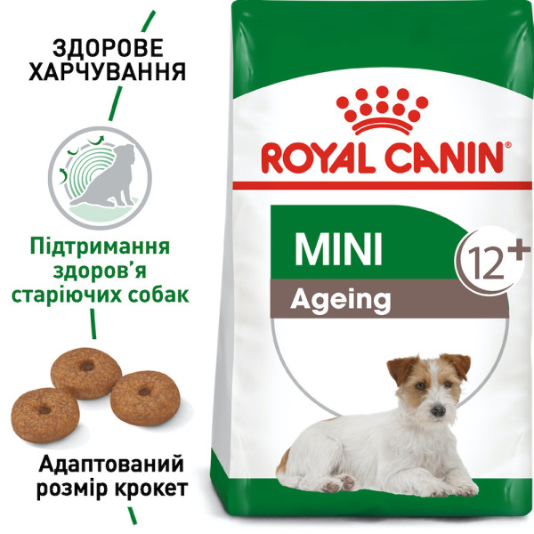 Royal Canin (Роял Канин) Mini Ageing +12 - Сухой корм для собак малых пород старше 12 лет 3.5 кг