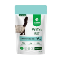 Nature’s Protection (Натур Протекшн) Prime Skin And Coat Cats All Breeds With Chicken And White Fish - Влажный корм для взрослых кошек всех пород с курицей и белой рыбой для здоровья кожи 85 г