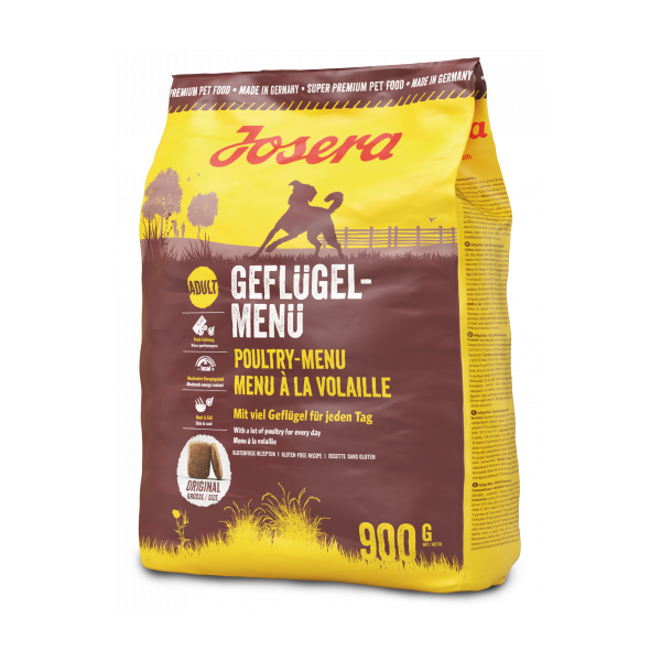 Josera (Йозера) Geflugel Menu - Сухой корм для взрослых собак всех пород с птицей 0.9 кг