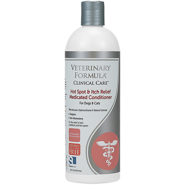 Veterinary Formula (Ветеринари формула) CC Cat&Dog Conditioner Hot Spot&Itch Relief Medicated - Кондиционер для кошек и собак лечебный 473 мл