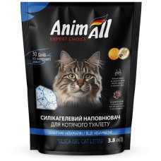 AnimAll (Енімал) Блакитний Смарагд - Наповнювач для котячих туалетів силікагелевий 3.8 л