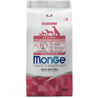 Monge (Монж) Dog Beef & Rice Puppy & Junior All Breeds - Сухий корм для цуценят усіх порід з м’ясом яловичини та рисом 2.5 кг